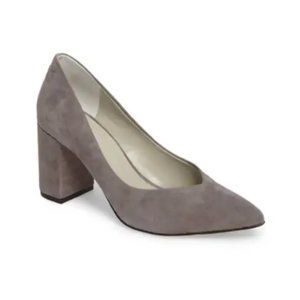 1.STATE Gray 3" Block Pumps - Size 9